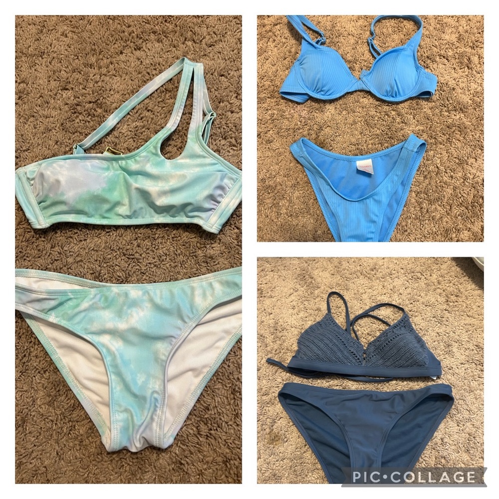 All three bikinis